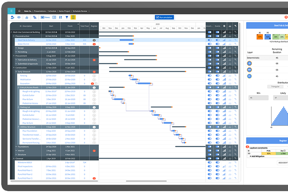 InEight Schedule Screen Shot