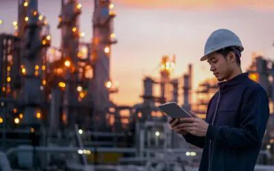 Toyo looking over a project