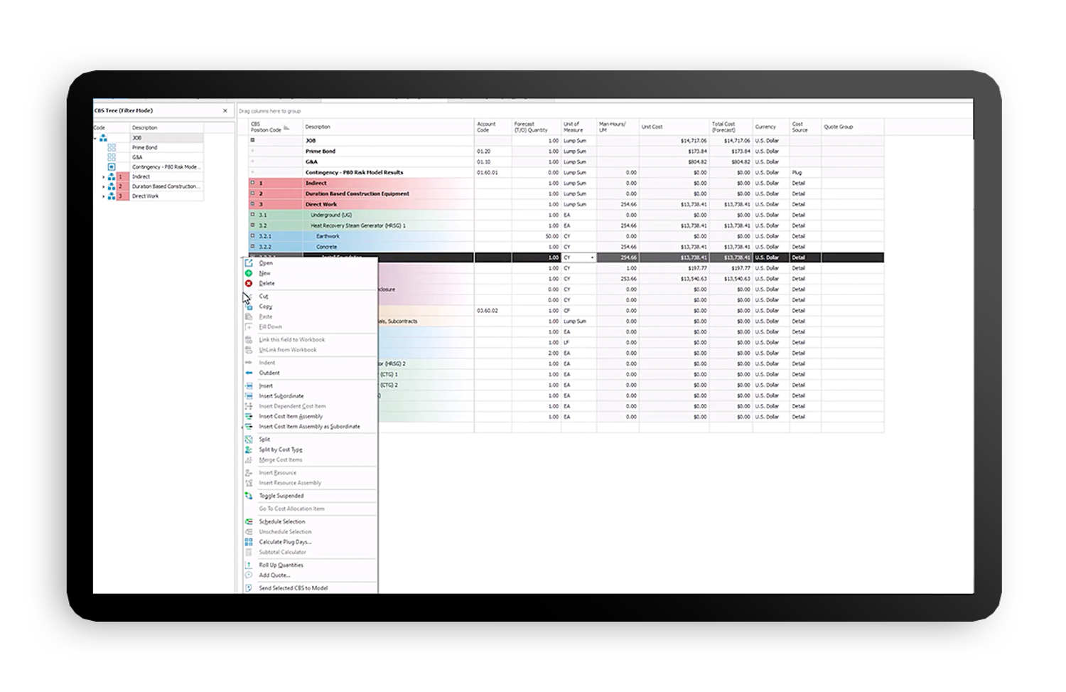 F Schedule View