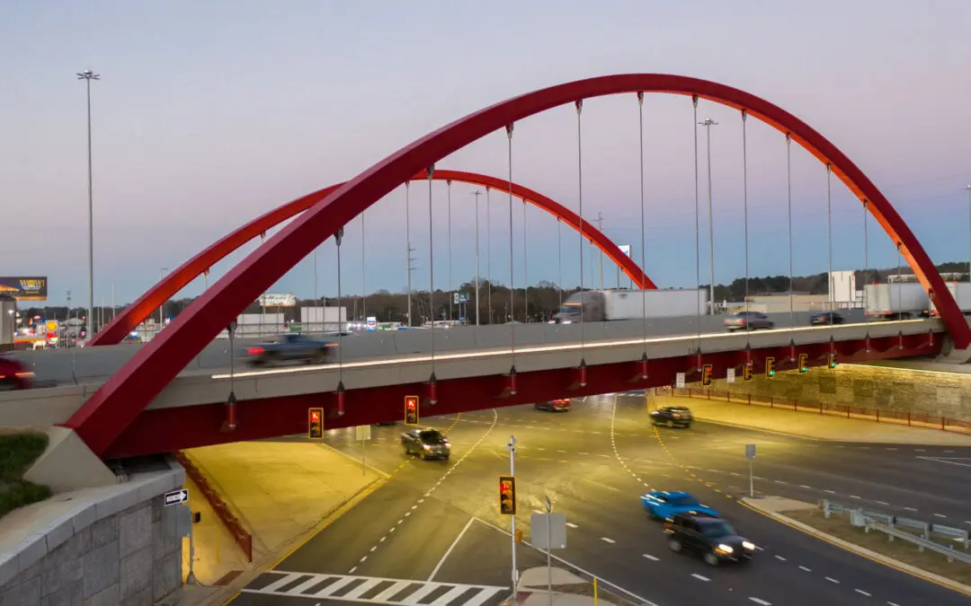Brasfield & Gorrie: McFarland Blvd Arch Bridge and Single Point Urban Interchange
