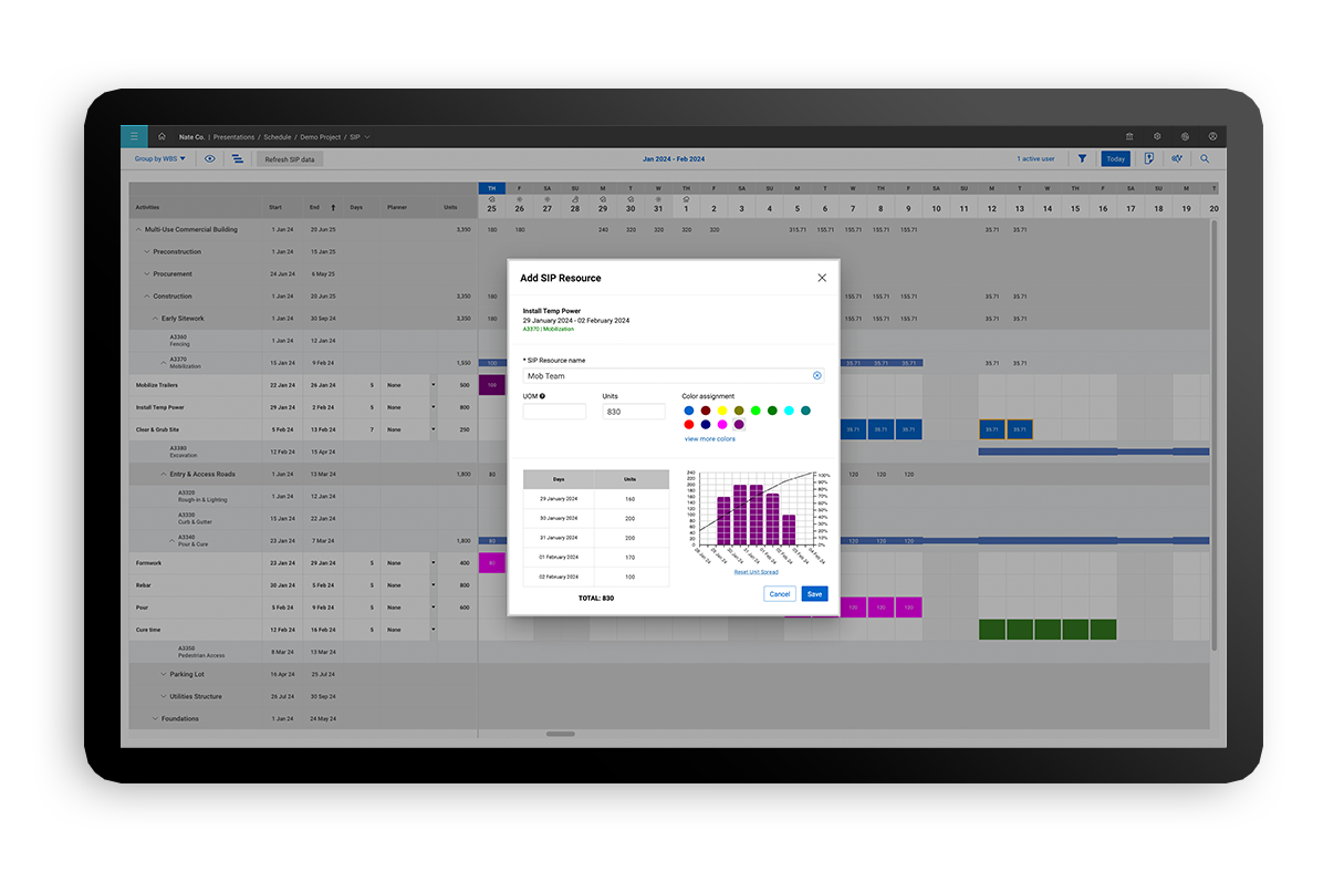 G-SIP-w-Resources F Schedule View