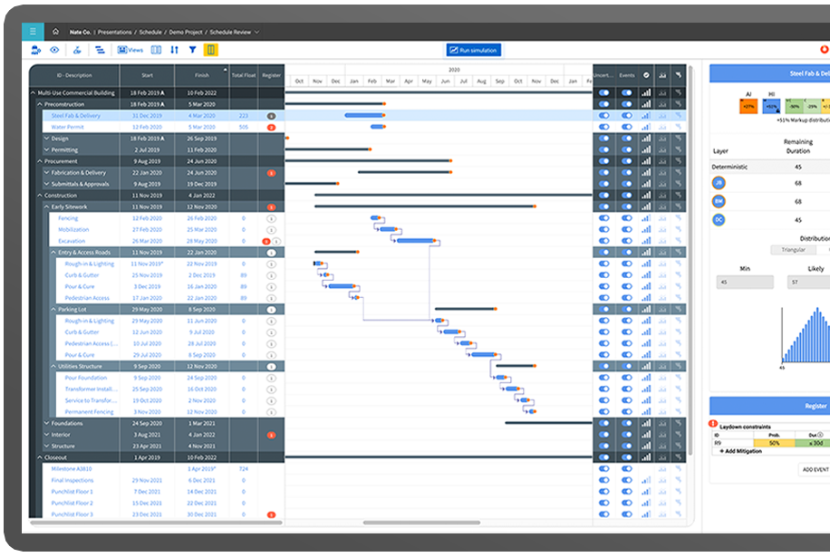 InEight-Document00 InEight Schedule Screen Shot