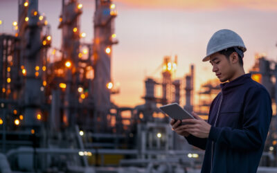 Toyo looking over a project